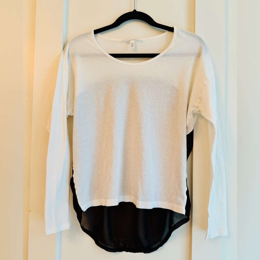 Victoria's Secret White and Black Blouse